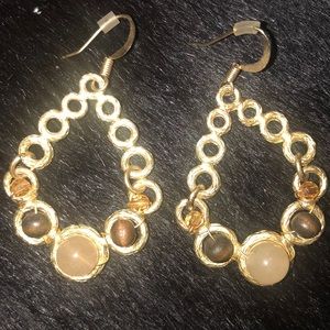 Gold & beaded earrings